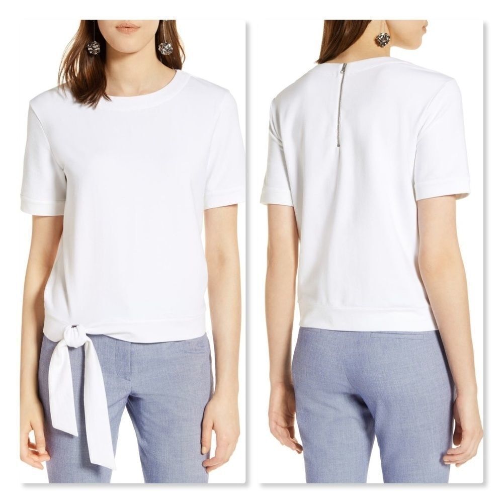 Halogen Side Tie Knit Top sz Large